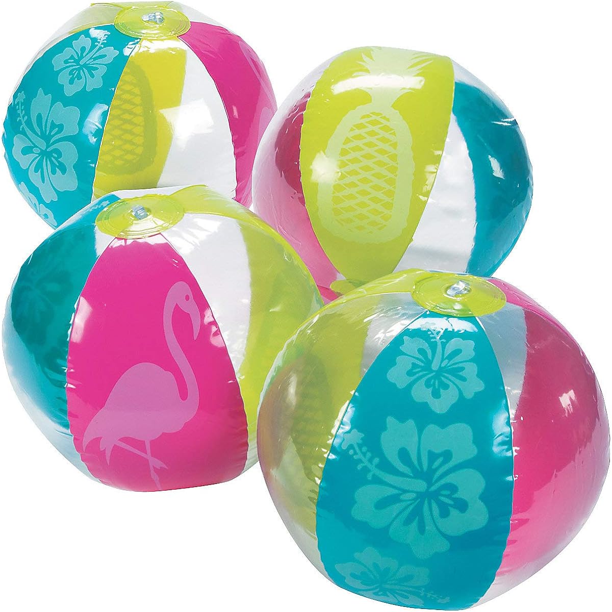 Fun Express - "Summer Fun 11" Beach Balls - Toys - Inflatable - Beach Balls - 12 Balls