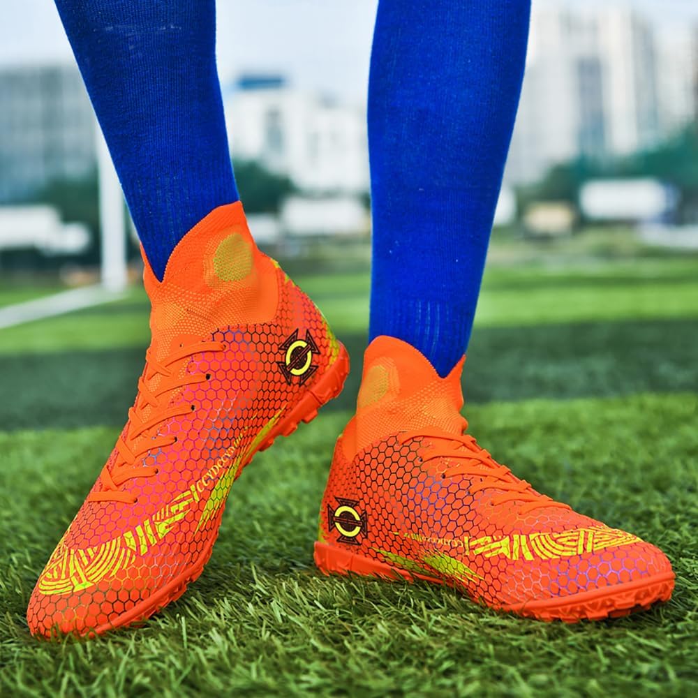 [SUEGMO] Soccer Shoes, Training Shoes, Soccer Spikes, Futsal Shoes, Junior Soccer Shoes, Fashion, Lightweight, Unisex