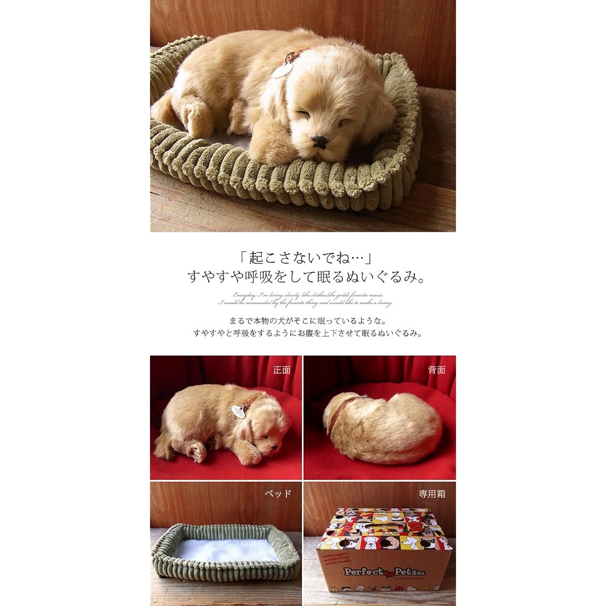 Ninian and Kino Perfect Pet (Small Size) Retriever Stuffed Animal Dog Realistic Look-alike Goods Animal Healing Moving Present Gift Celebration Cute Dog Stuffed Animal