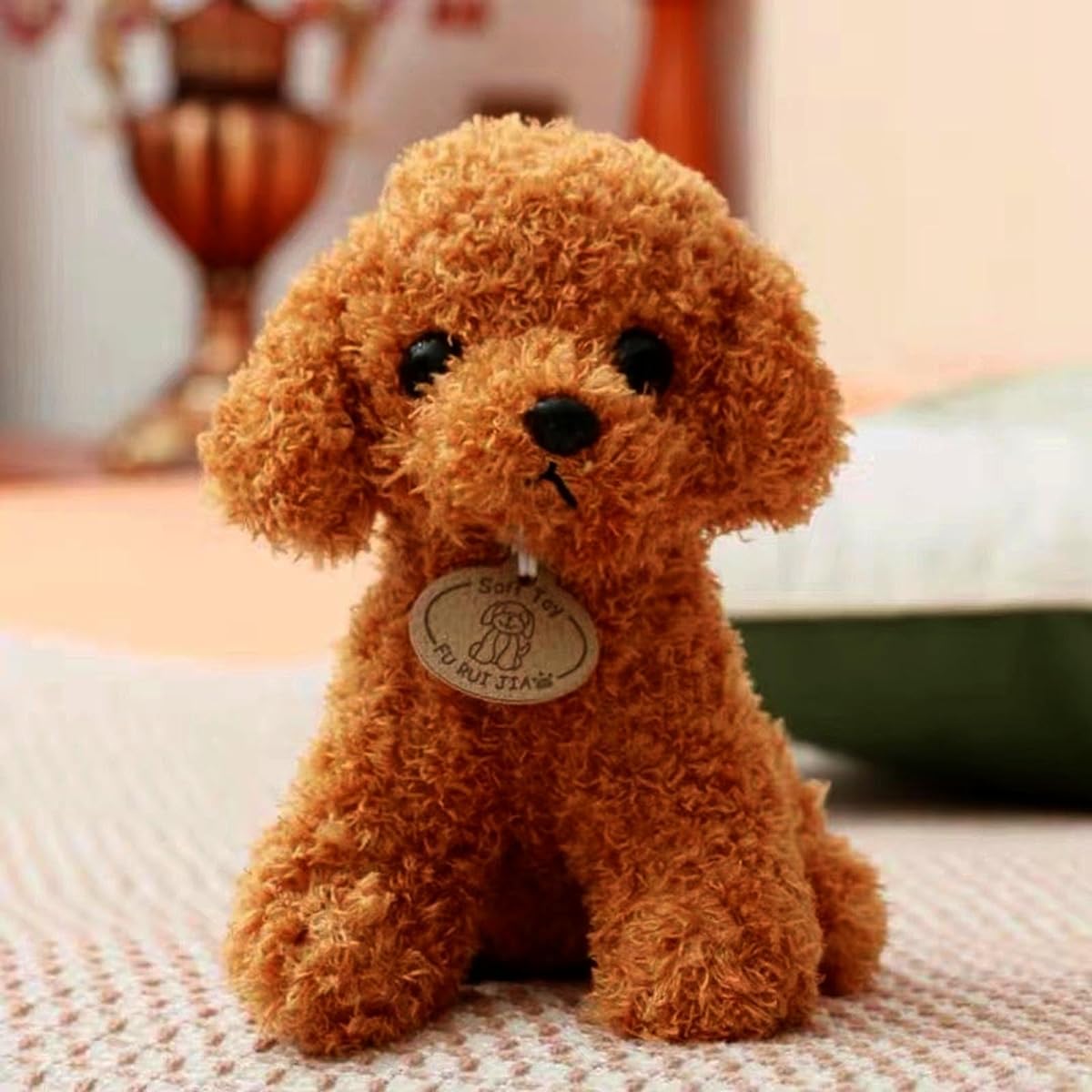 SMY LINUUE Stuffed Animal Puppy Plush Toy 12" 18 Months+ Premium Stuffed Animal Puppy Plush Toy Brown