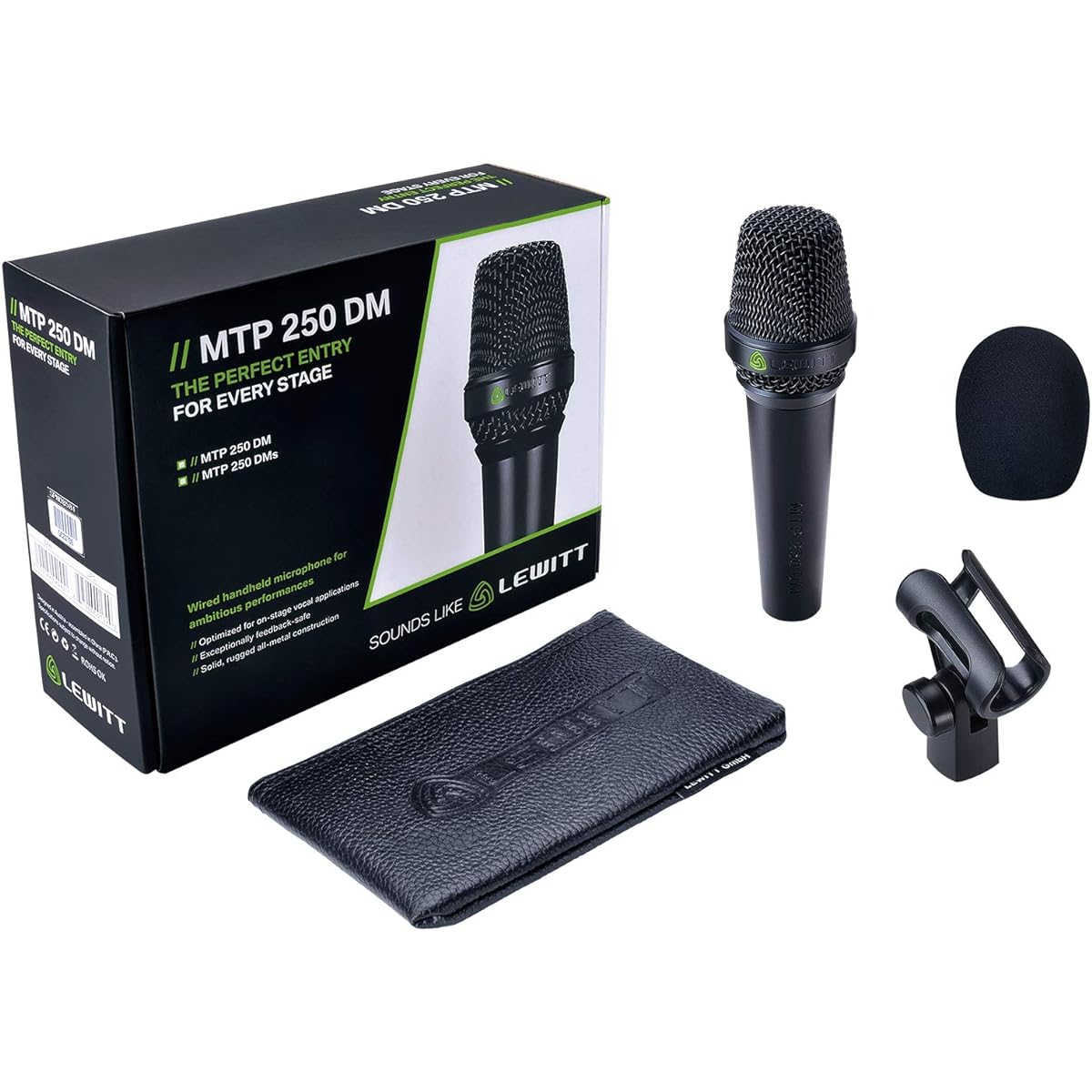 LEWITT MTP 250 DM Wired Handheld Dynamic Microphone for Vocal Performance