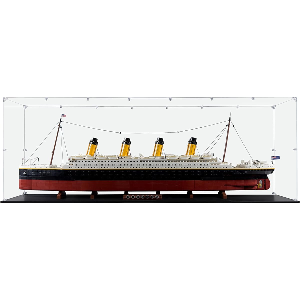 SONGLECTION Acrylic Display Case for Titanic #10294, Dustproof Display Case (Case Only)