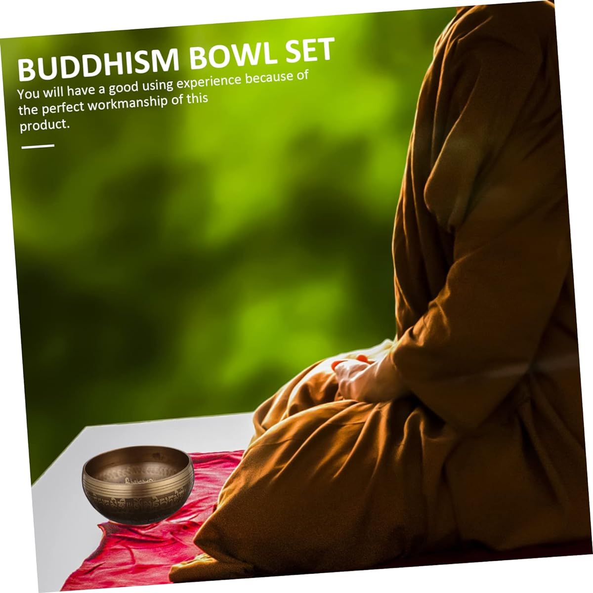 VICASKY Set of 5 Sound Bowls Tibetan Palm Bowls Bells Chakra Bowls ASMR Tibetan Healing Bowls Crystals and Healing Stones Tibetan Gongs Sound Bath Bowl