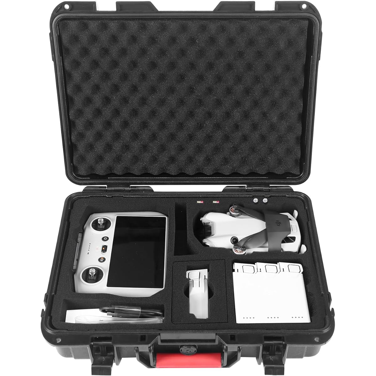Smatree Case for DJI Mavic Mini 3 Pro/Mini 4 Pro Waterproof Carrying Case ABS Material Internal Sponge Anti-Vibration Mavic Mini 3 Pro Bag, 11L, dji mini3 pro accessories, large capacity, waterproof, shockproof