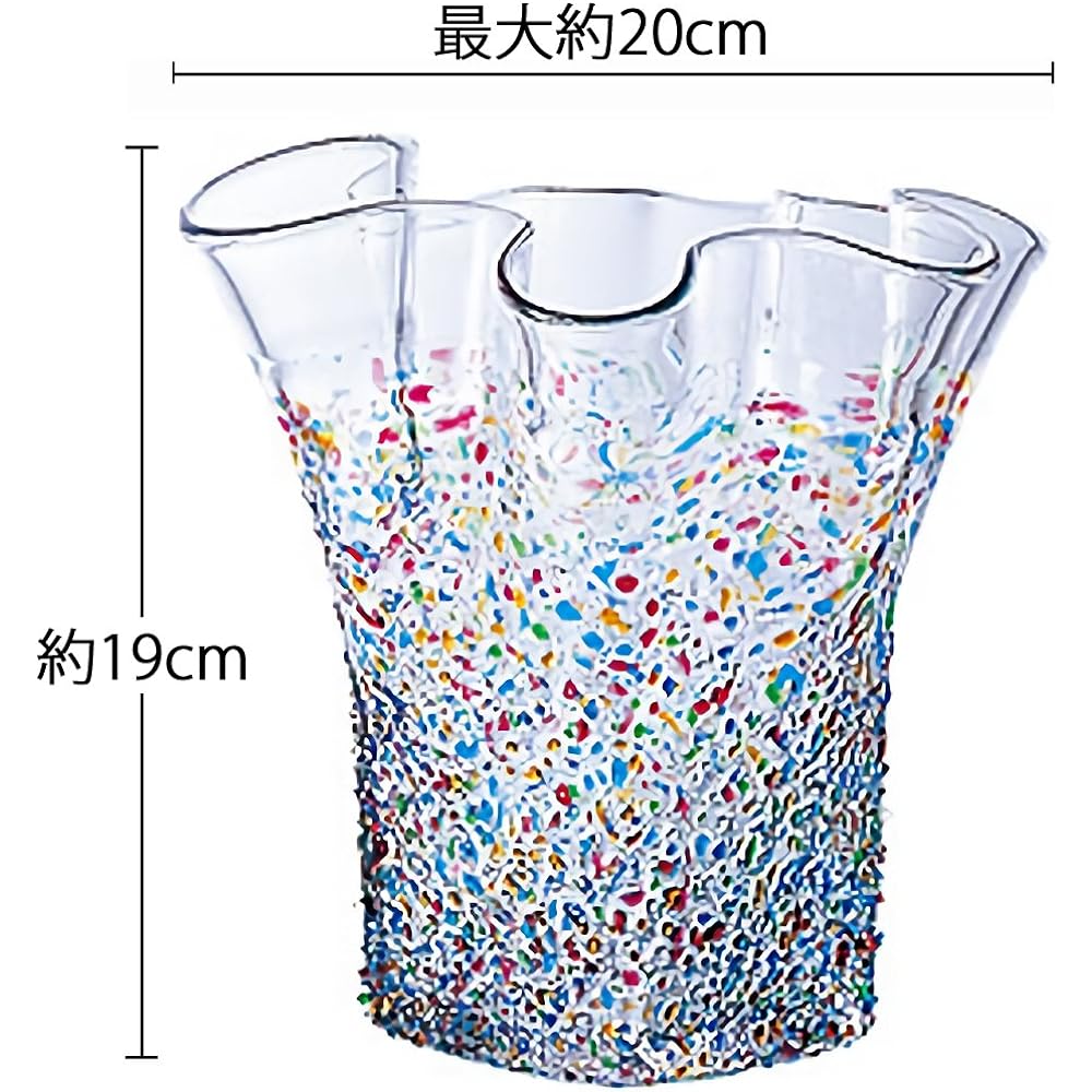 Tsugaru Vidro Frill Vase F-79455