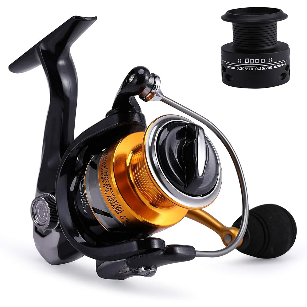 VISPREA Reel Spinning Reel Fishing Reel 5.5: 1 4.7:1 Gear 2000 No. 3000 No. 4000 No. 5000 No. 6000 No. 7000 Sea Fishing River Fishing Spare Spool Included Left and Right Handle Interchangeable Freshwater Saltwater Stability Good Durability YU127