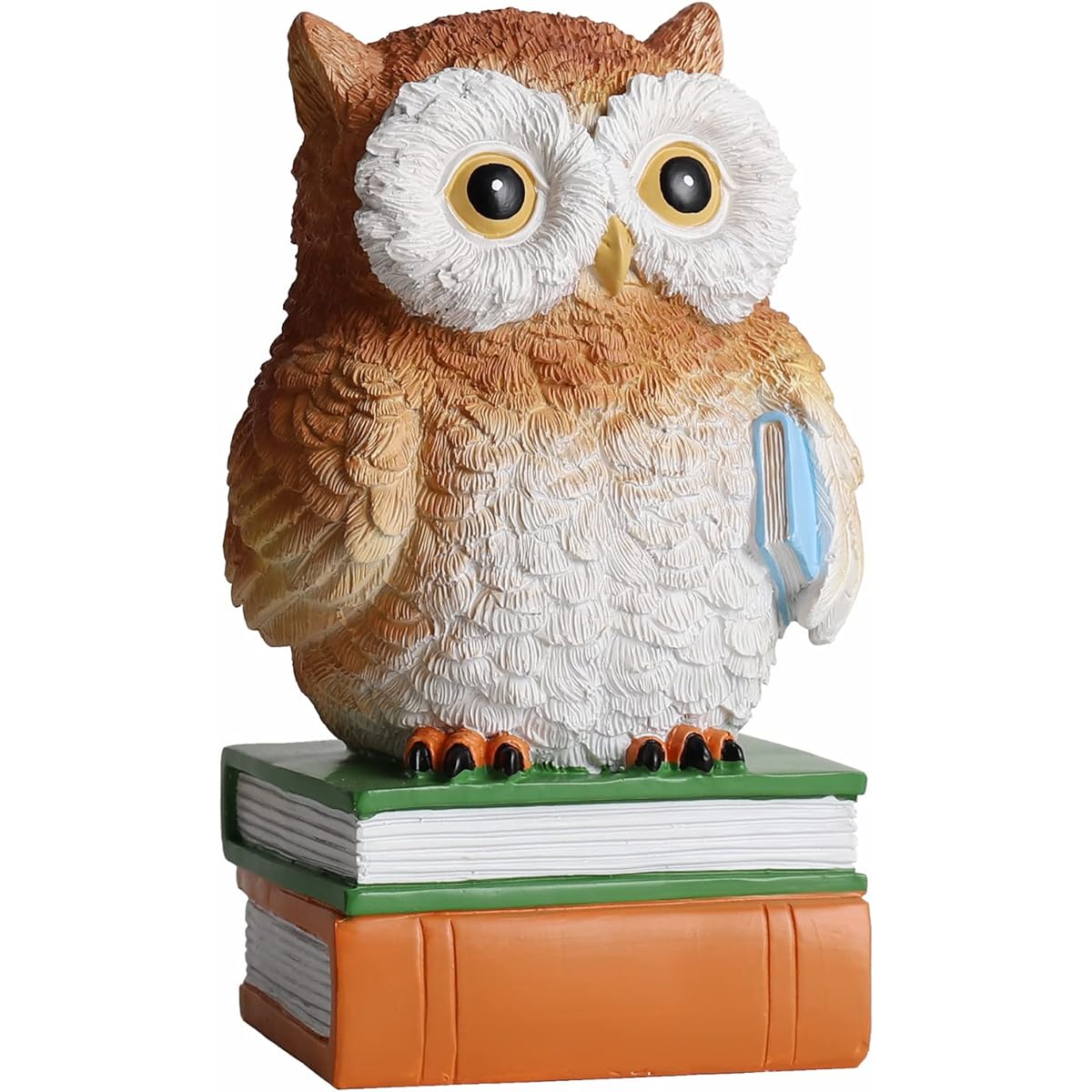 MAKOUYU Personalized Children's Owl Piggy Bank Piggy Bank for Girls Boys Practical Gift Birthday Christmas Home Decoration Learning Decoration Animal Statue (Owl)
