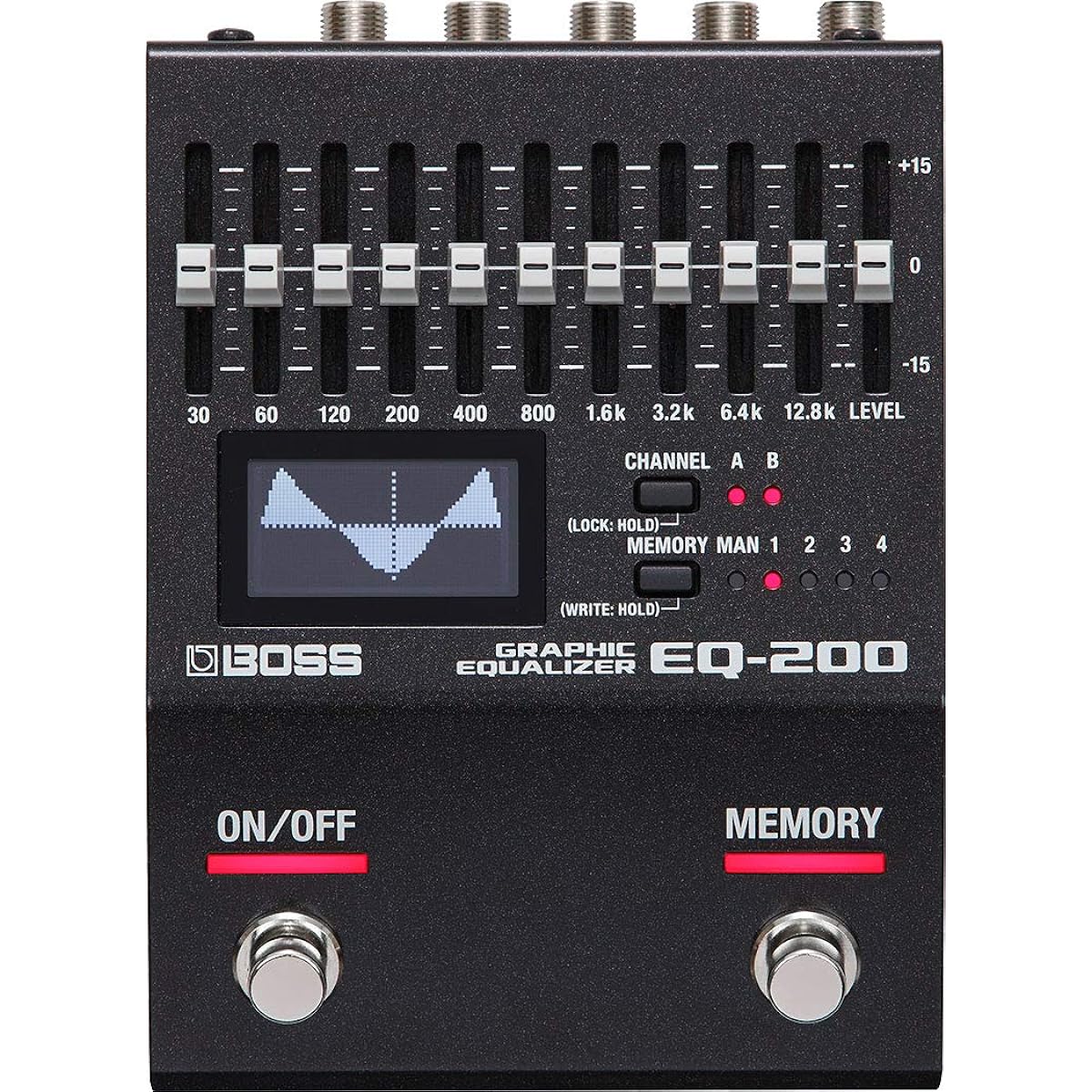 BOSS - Effector/Graphic Equalizer EQ-200 + Genuine AC Adapter PSA-100S2 + Marks Original Cross Set