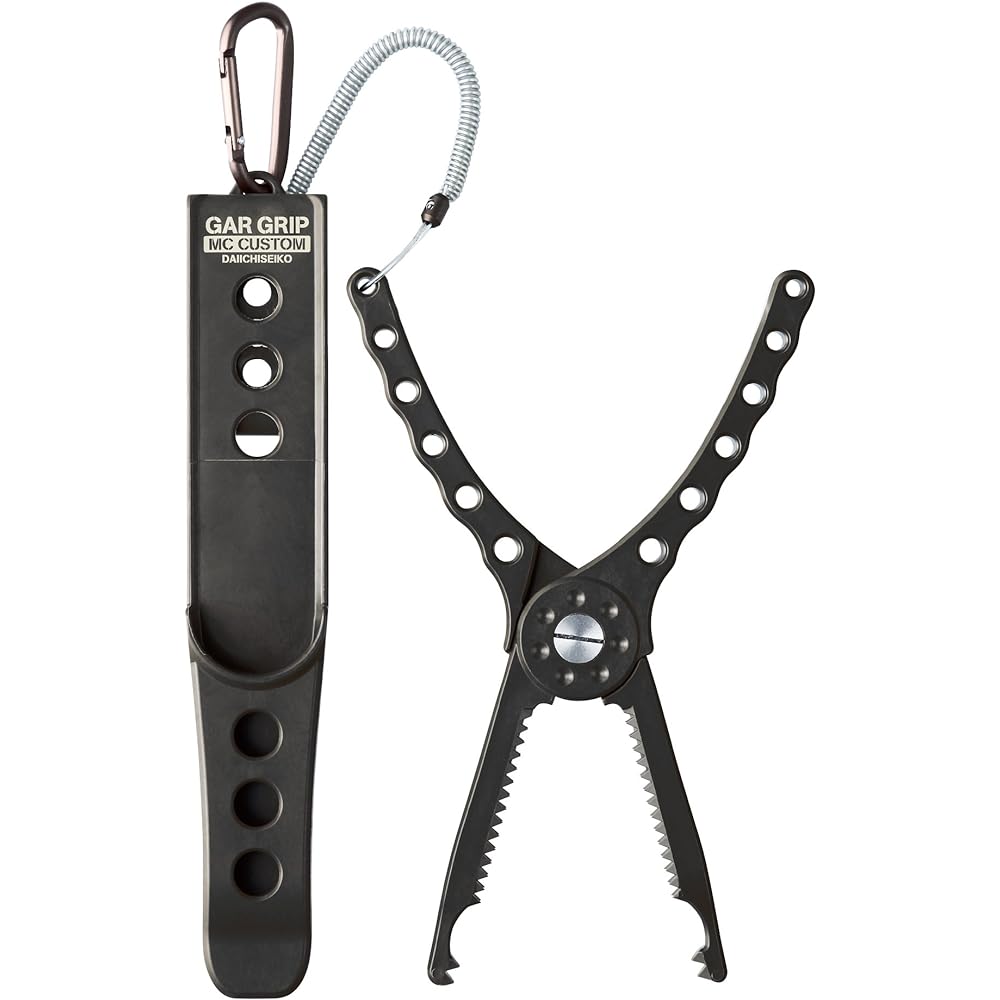 Daiichi Seiko Fish Grip Gar Grip MC Custom Black Fish Clip Fishing Pliers Fishing Grip Fishing