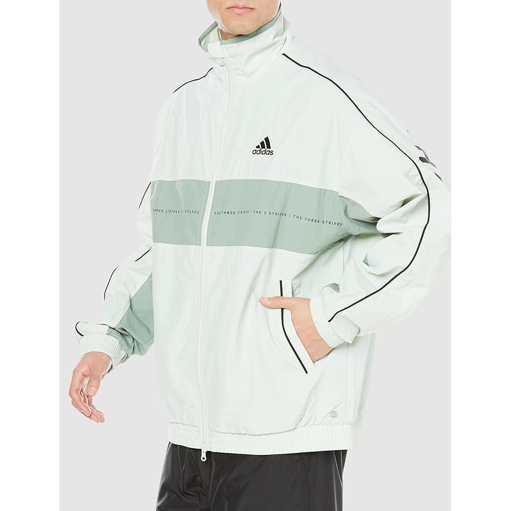 [Adidas] Jersey Top Oversized Fit Woven Jacket BUK39 Men's