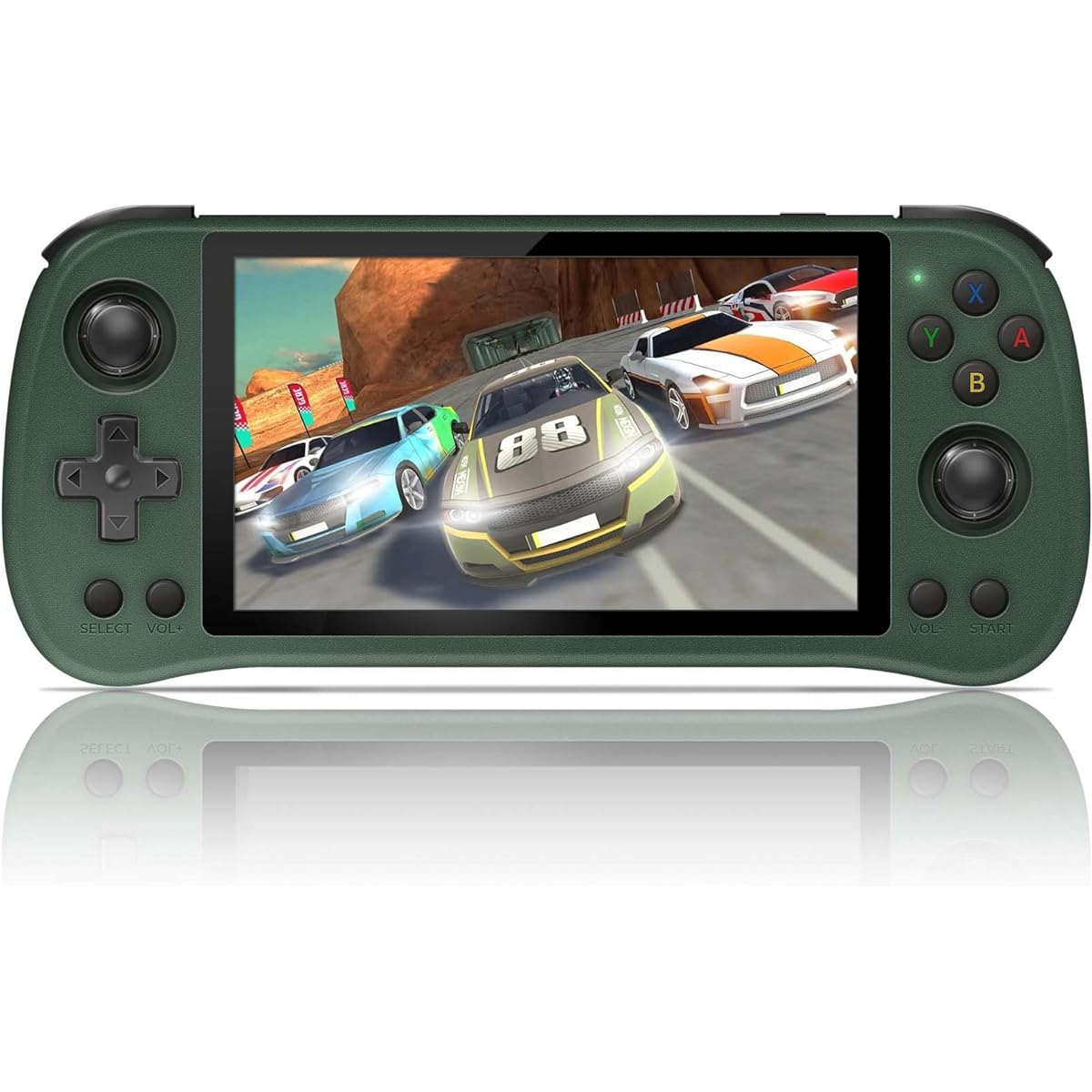 Powkiddy X55 Handheld Game Console 5.5inch RK3566 5GWF BT Pre-installed Emulator System 16+128GB Green