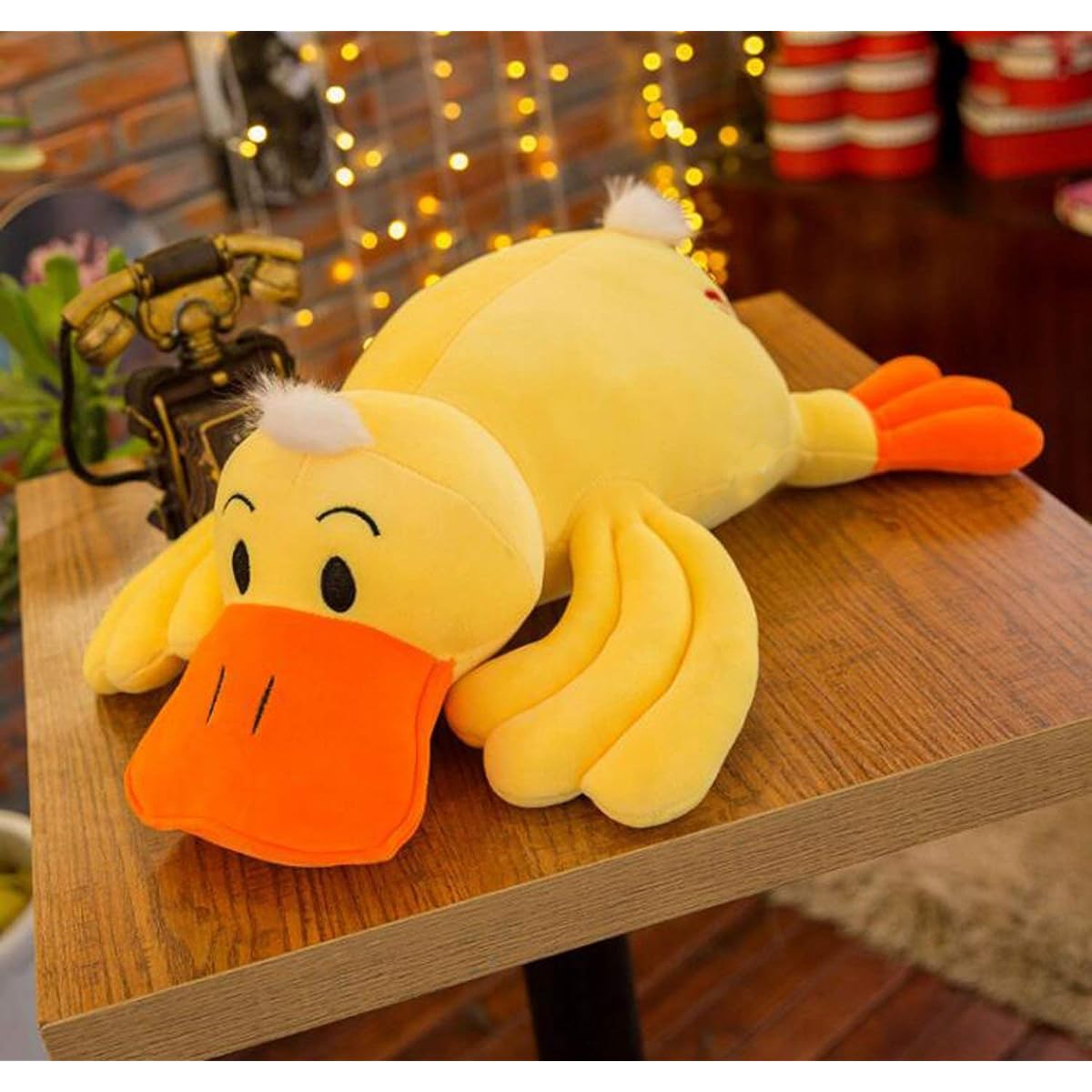 Smileski Plush Yellow Duck Stuffed Animal Body Pillow Super Soft Toy Gift 14 Inch