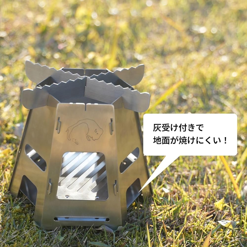 [TATONKA] Wood Stove Assembly Type Diameter 14.5cm x Height 11.5cm 310g Stainless Steel