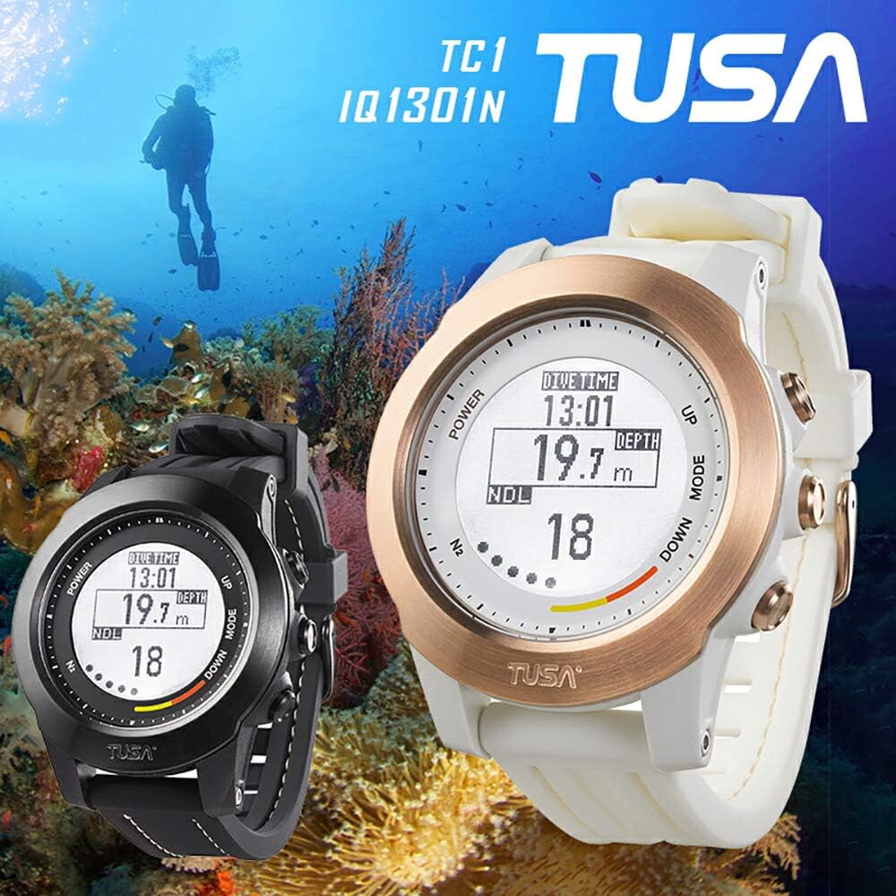 TUSA Diving Computer TC1 (IQ1301N) Rechargeable with replacement strap