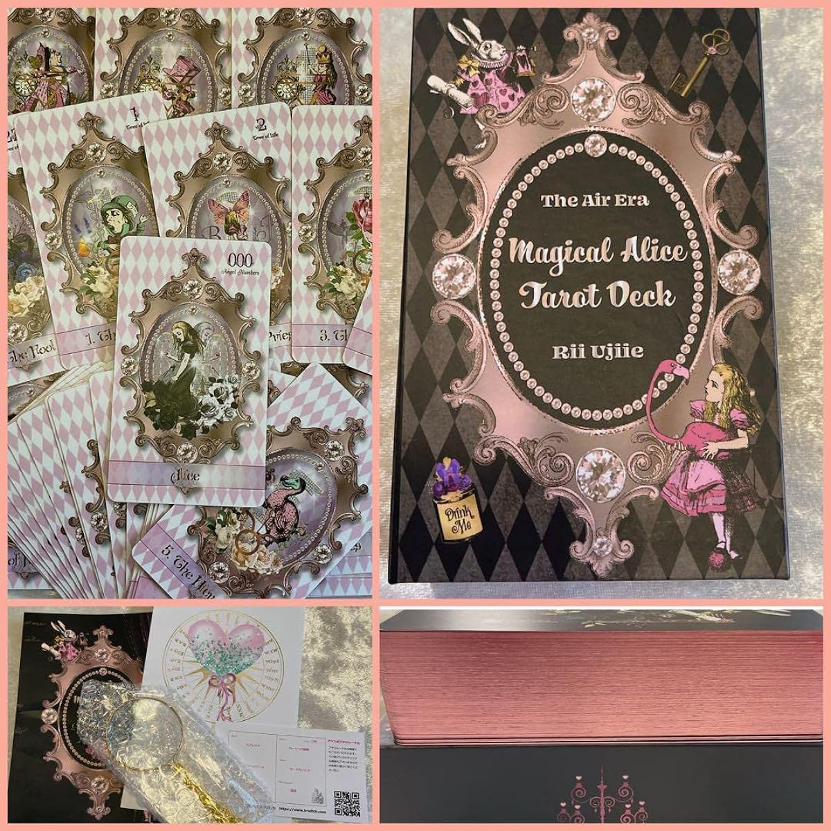 Alice Tarot of the Age of Wind with Magnifying Glass and Journal, Authentic, Japanese Instruction Manual Included