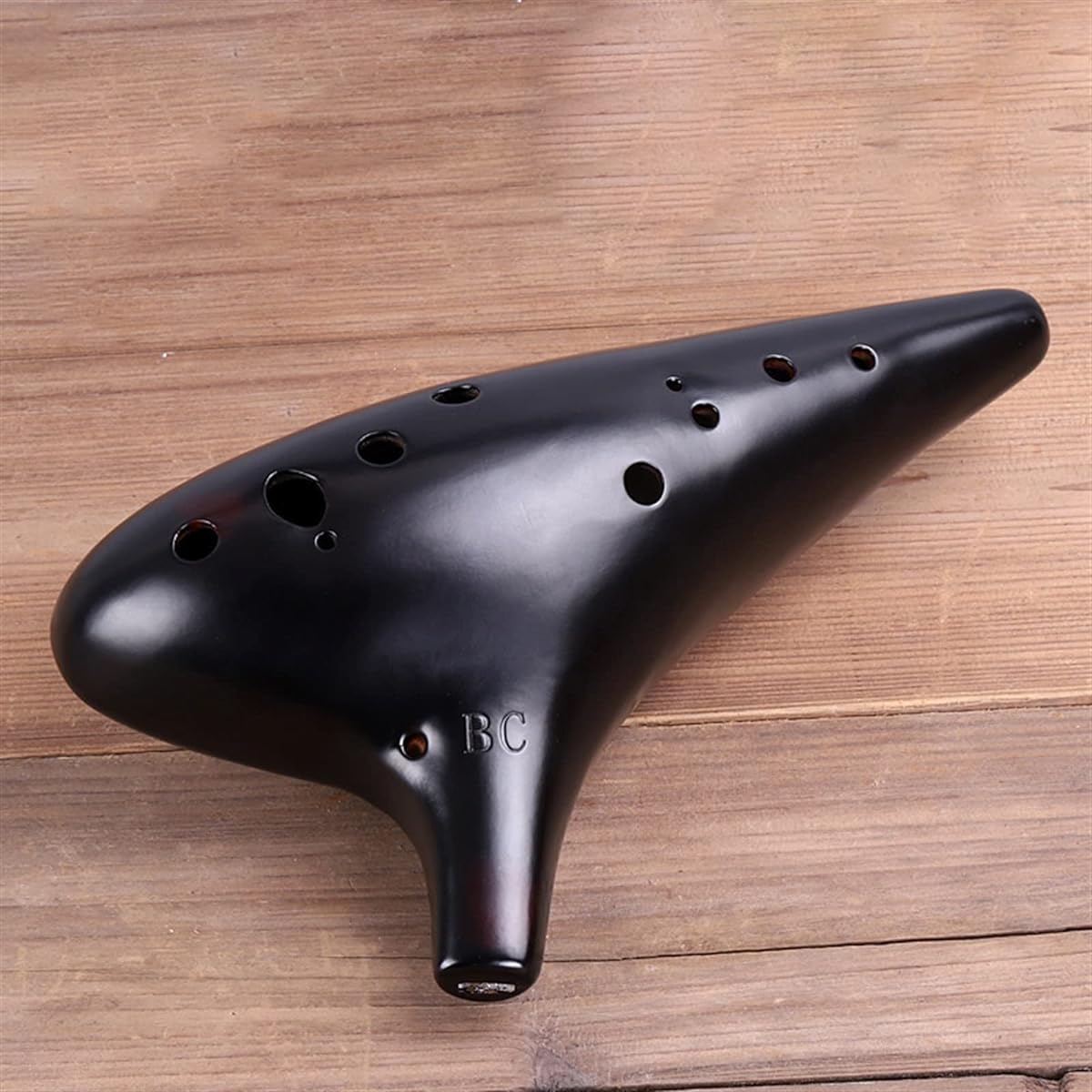 12 Holes Bass C Key Smoked Ceramic Ocarina National Musical Instrument Beginner Teaching Ocarina Ocarina Musical Instrument