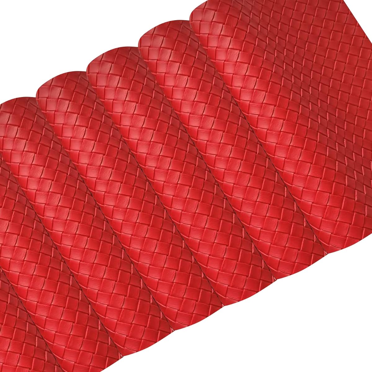 Red Faux Textured Leather Table Runner 15.75 Inch Waterproof Non-Slip Wipeable Wedding Bridal Birthday Party Decor Kitchen Table Party Decor Christmas Decorations 15.75 x 78.75 Inch