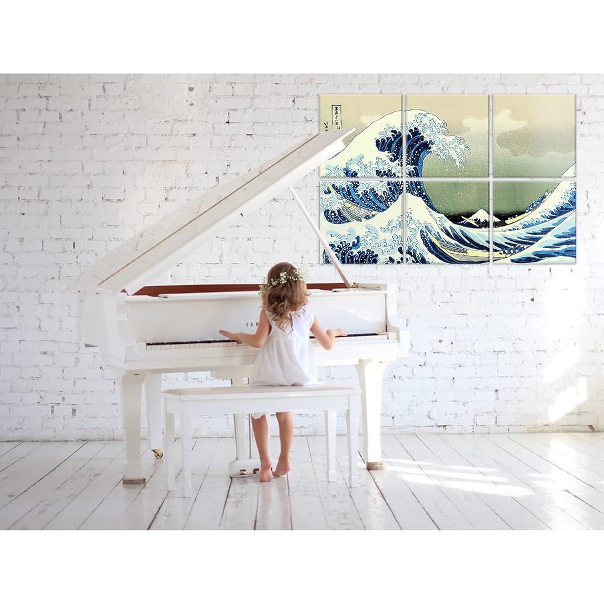 ave off Kanagawa Katsushika Hokusai (Total length of 6 panels 180 cm x 120 cm x 1 cm) Uses high quality materials Flame retardant Tideproof Can be used for walls and floors Sound absorbing panels Interior decoration Sound deadening Soundproofing measures