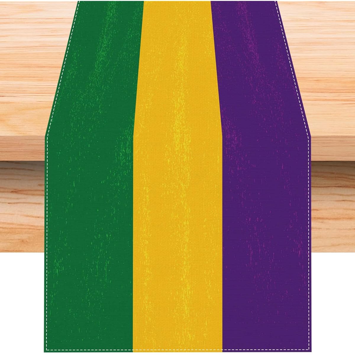 Jiudungs Linen Mardi Gras Table Runner 72" Long, Mardi Gras Table Decor, New Orleans Mardi Gras Brazilian Carnival Decorations, Home Kitchen Supplies