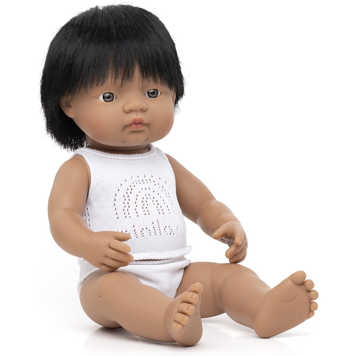 Miniland Educational 31157 Baby doll latinamerican boy (40 cm- 15 6/8'')Case