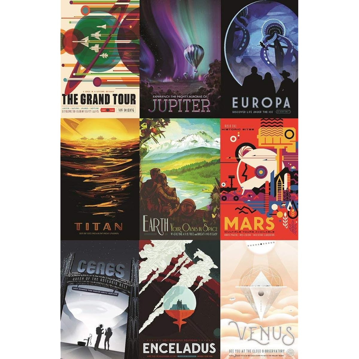 Nautilus Puzzles JPL and NASA (522 Piece Wooden Jigsaw Puzzle)