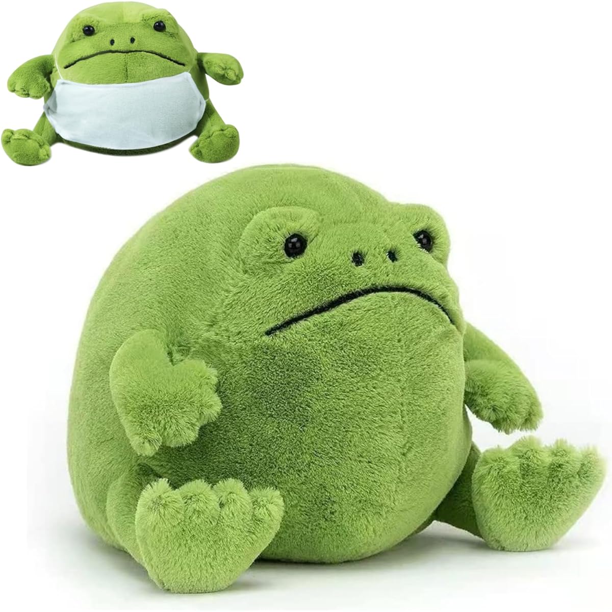 Lenporl Frog Stuffed Animal, Cute Frog Plush Toy, Adorable Stuffed Animal Frog Doll Gift for Kids Baby Girls Boys Creative Plush Toy 20cm/7.8inch