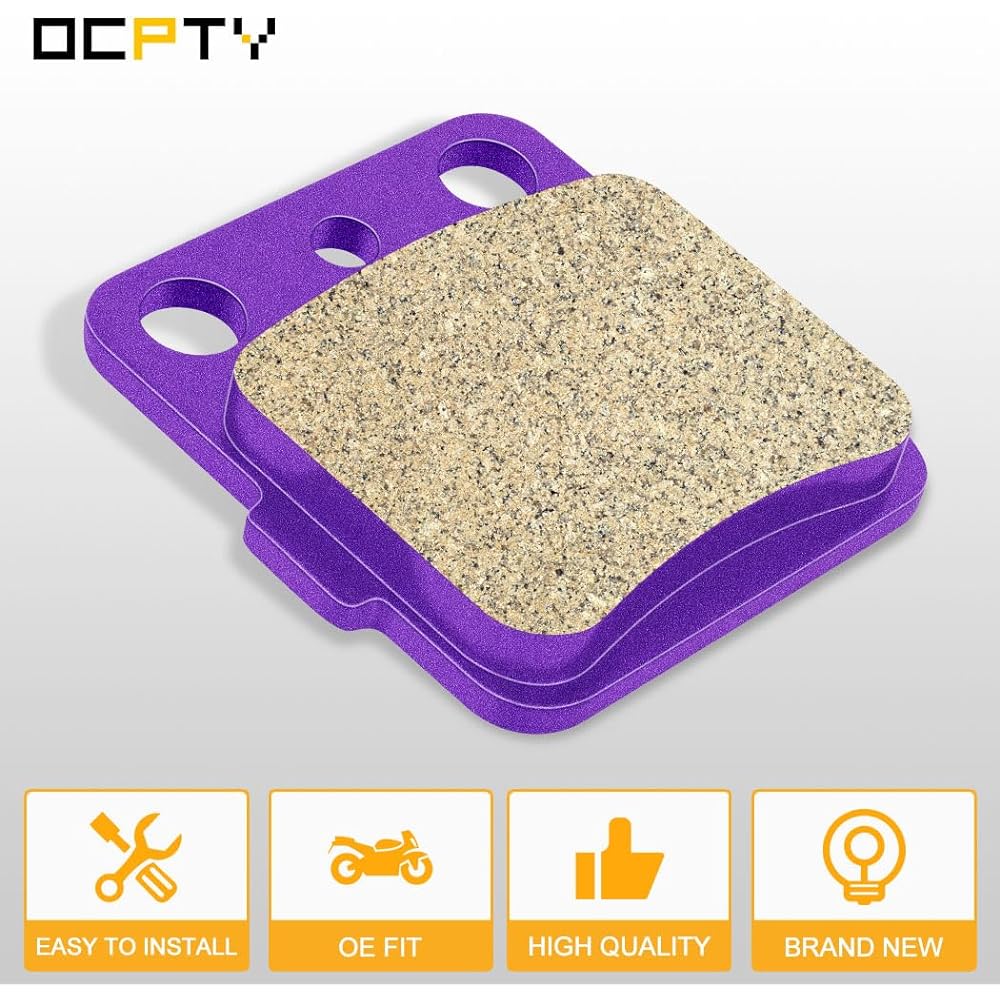 OCPTY Carbon Fiber Brake Pads 2007 Yamaha Raptor 350 YFM350RSE2 Special Edition II,2001 2002 2003 2004 2005 Yamaha Raptor 660R YFM660R Front and Rear