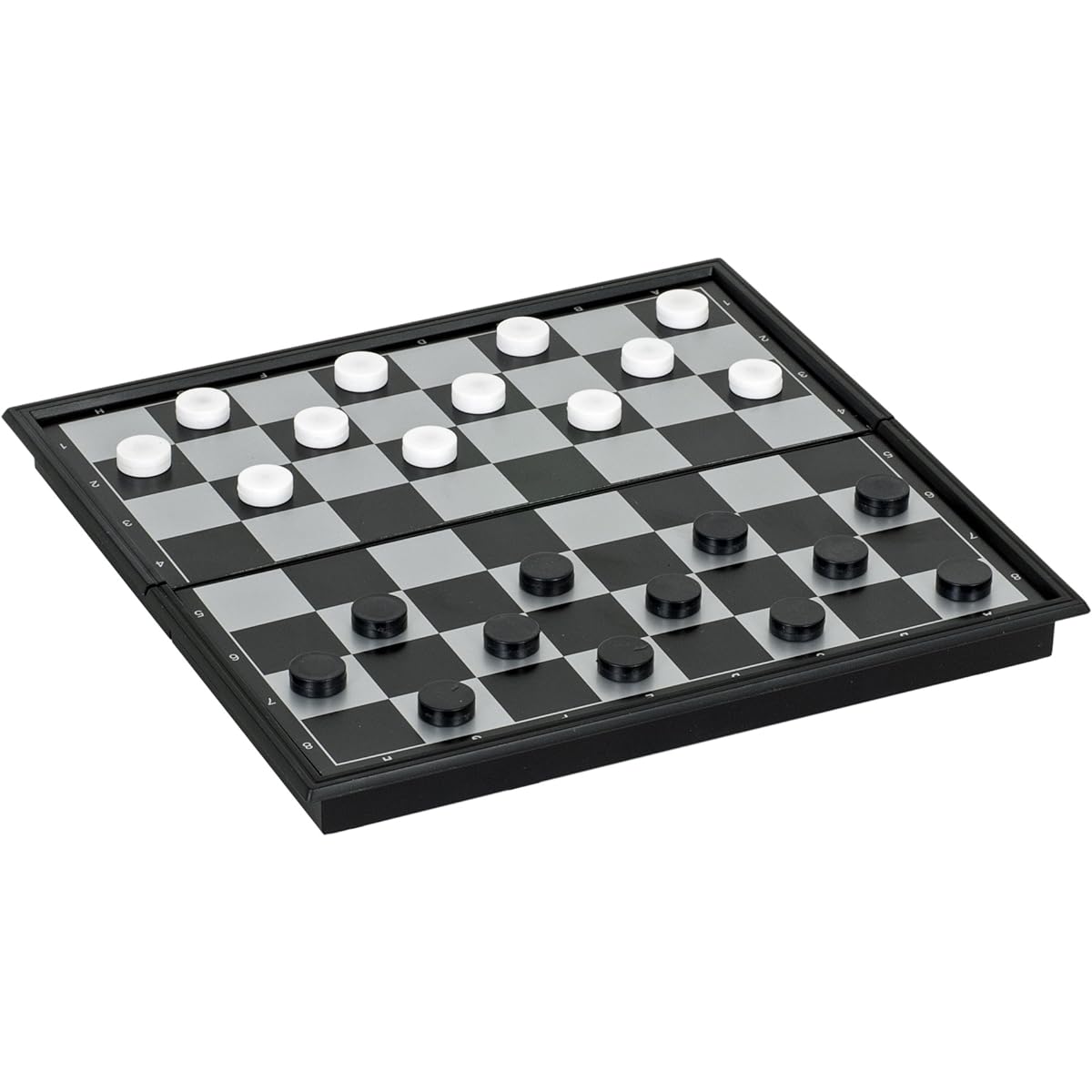 WE Games Magnetic Checkers Set -Small Travel Size