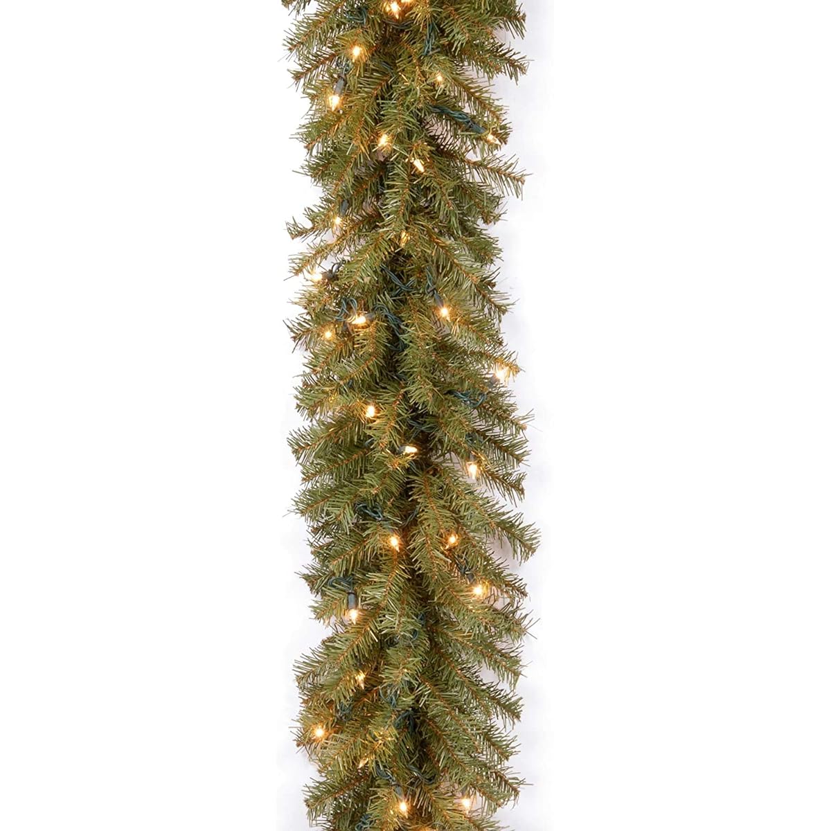 National Tree NF-9ALO-1 9' x 10 Norwood Fir Garland with 50 Clear Lights by National Tree Company