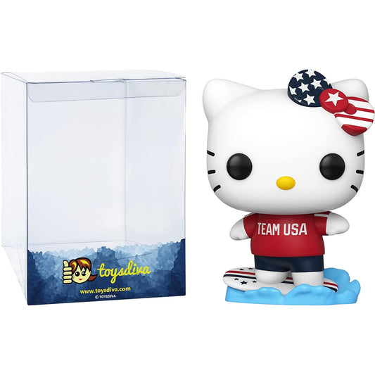 Hello Kitty [Surfing]: P o p ! Vinyl Figure Bundle with 1 Compatible "ToysDiva" Graphic Protector (035 - 48693 - B)