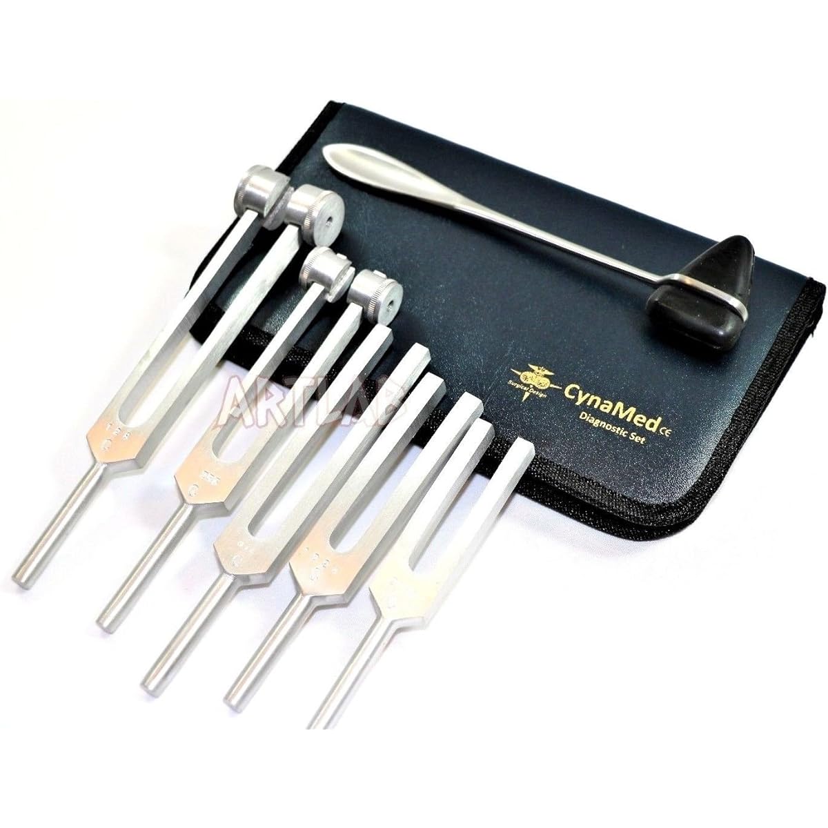 Tuning Fork C128 C 512 C256 C1024 Reflex Percussion Taylor Hammer Penlight Set of 6 (Name)