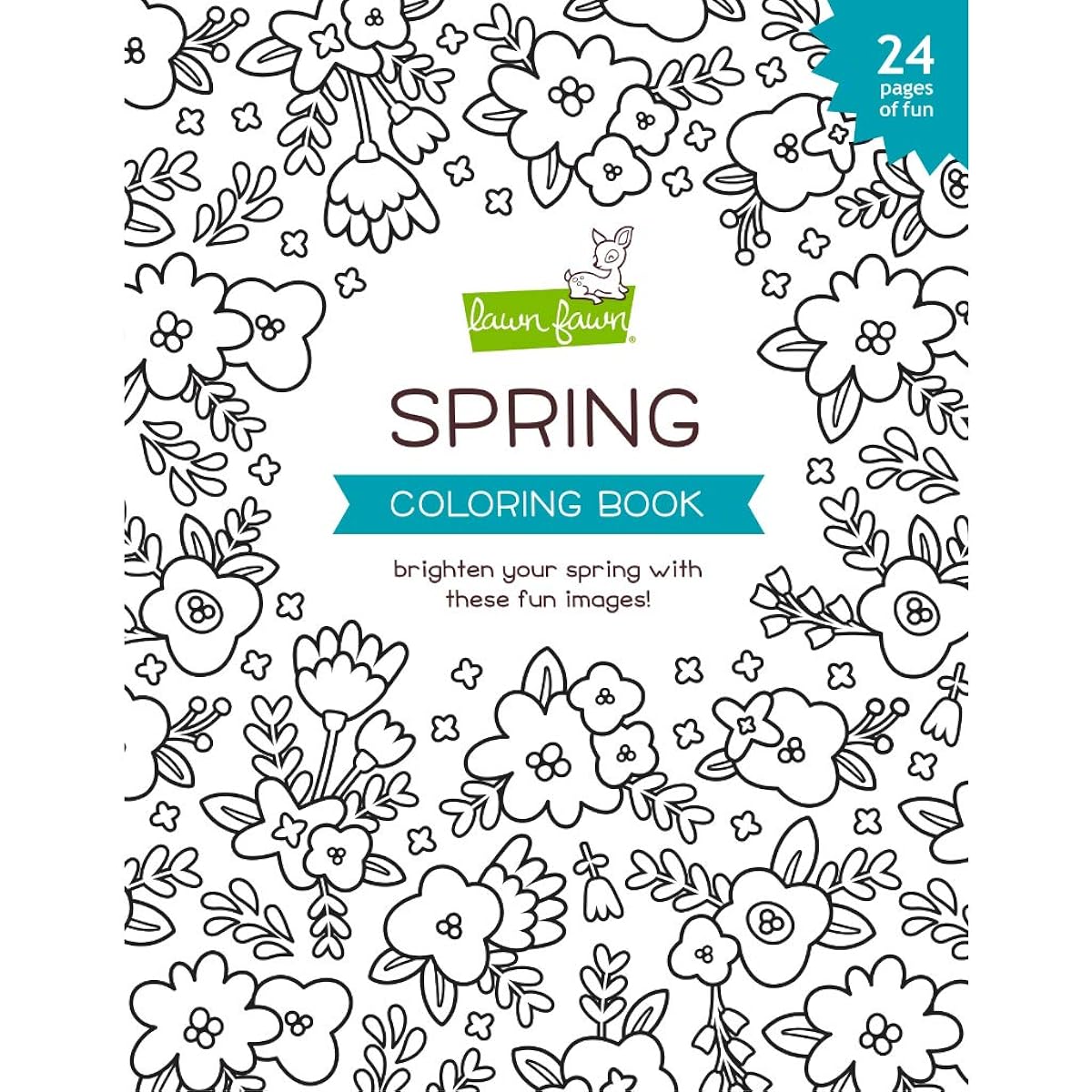 Lawn Fawn Coloring Book-Spring -LF2540