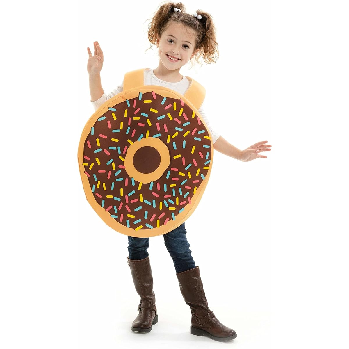 Deluxe Donut Halloween Costume for Kids - Funny Food Kids Suit (Size Large)