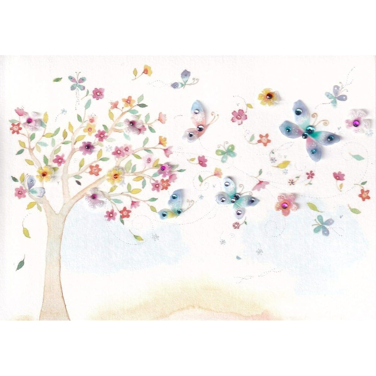 Papyrus Butterfly and Flowers Mother's Day Card - Thank you Momfor Giving Me Your Love and Guidance and Wings to Flly
