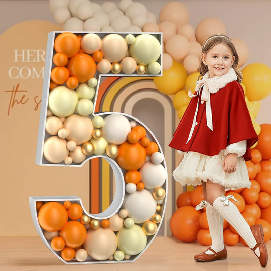4ft Mosaic Number Balloon for 5
