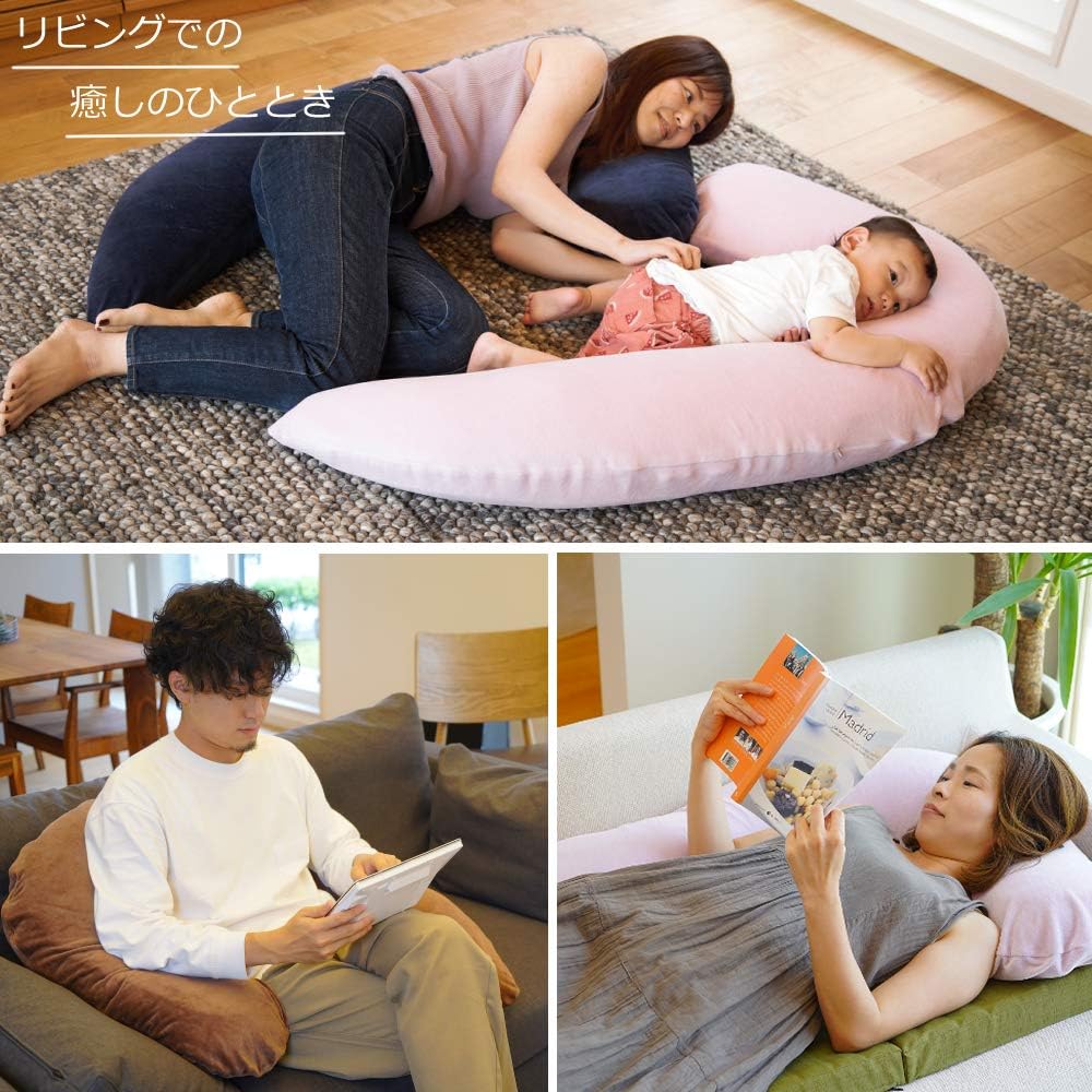Best Body Pillow [FUARI] Hug Pillow for Pregnant Women with Back Pain, Breastfeeding, Side Sleeping, Stomach Sleeping, Memory Foam, Cotton, Gift, Washable (Hugging Pillow, Greige)