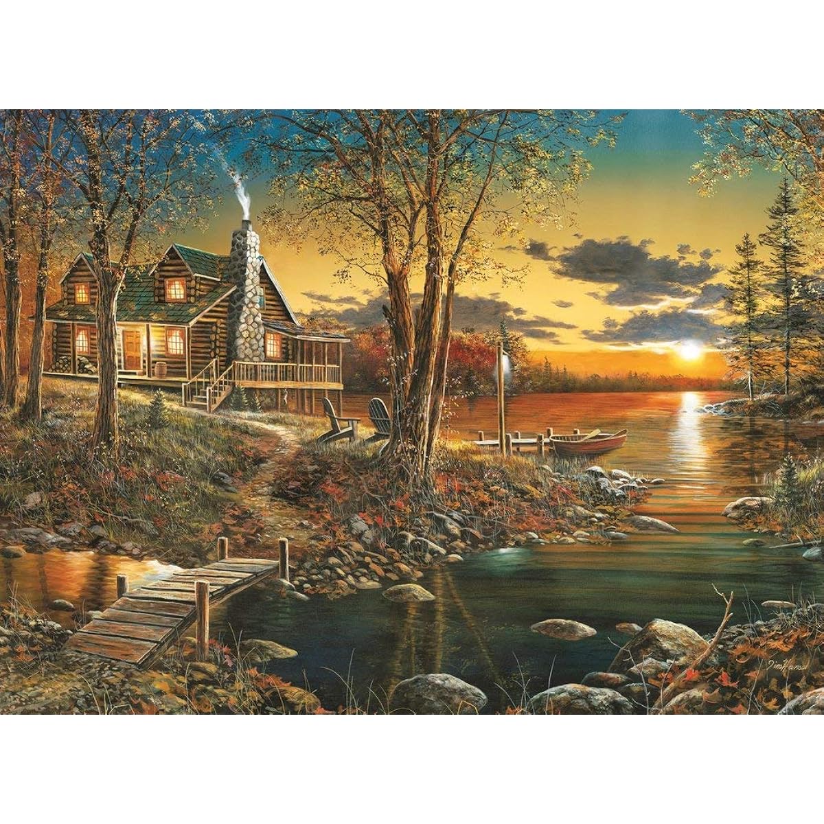 Wooden Jigsaw Puzzle - Comforts of Home - 385 Piece Nautilus Puzzles Made in the USA