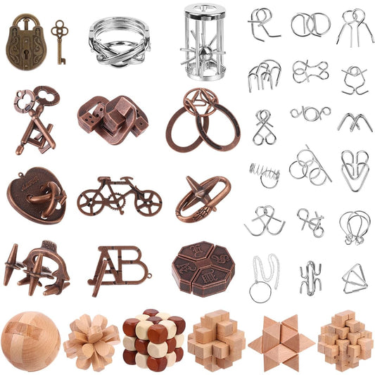 36 Piece Metal Puzzle 3D Puzzle Game Toy Brain Game