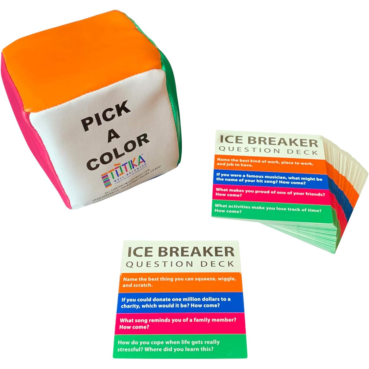Totika Icebreaker Cards and Totika Cubes.