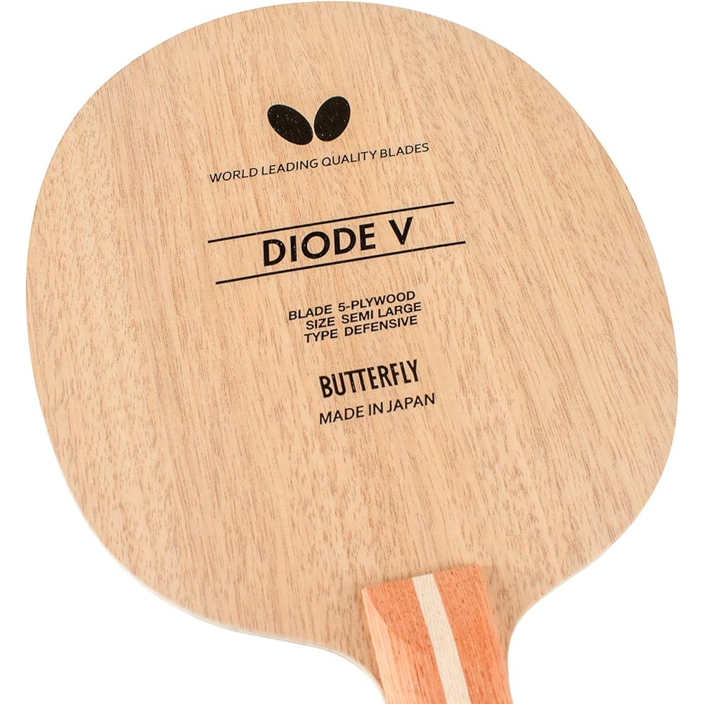 Butterfly Table Tennis Racket Diode V Shakehand Cut 5 Pieces Plywood Large Ball Compatible