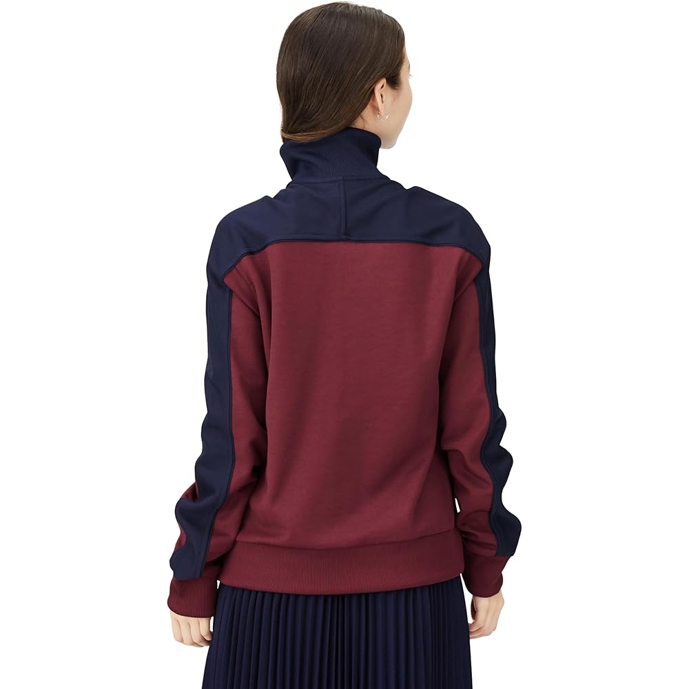 [Lacoste] Sweat [Official] Bicolor Sweat Track Jacket Women's SF1632-10