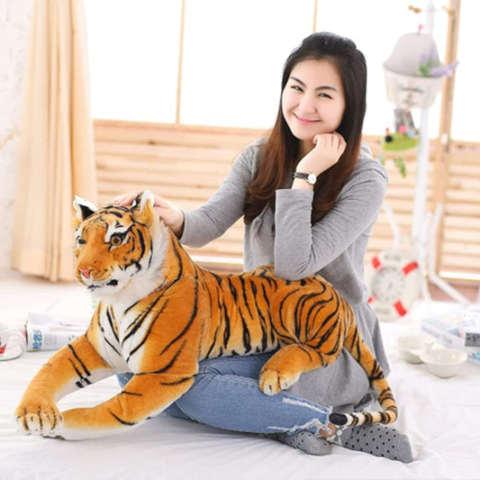 Tiger 30-170cm Tiger Stitched Wrap Tiger Body Pillow Stuffed Toy Extra Large Tiger Large Animal Cute Tissue Cover Stylish Interior Yellow Tiger Stuffed Toy Celebration Fluffy Tiger Large White Yellow