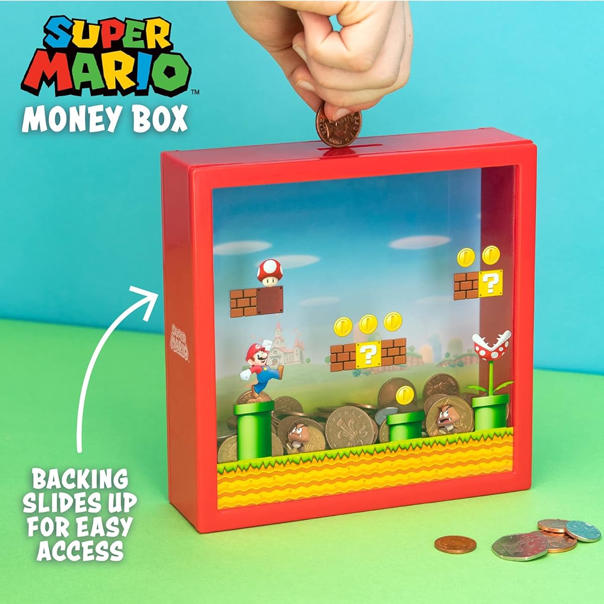 Super Mario Bros. Box Coin Bank 18cm (7 inches)