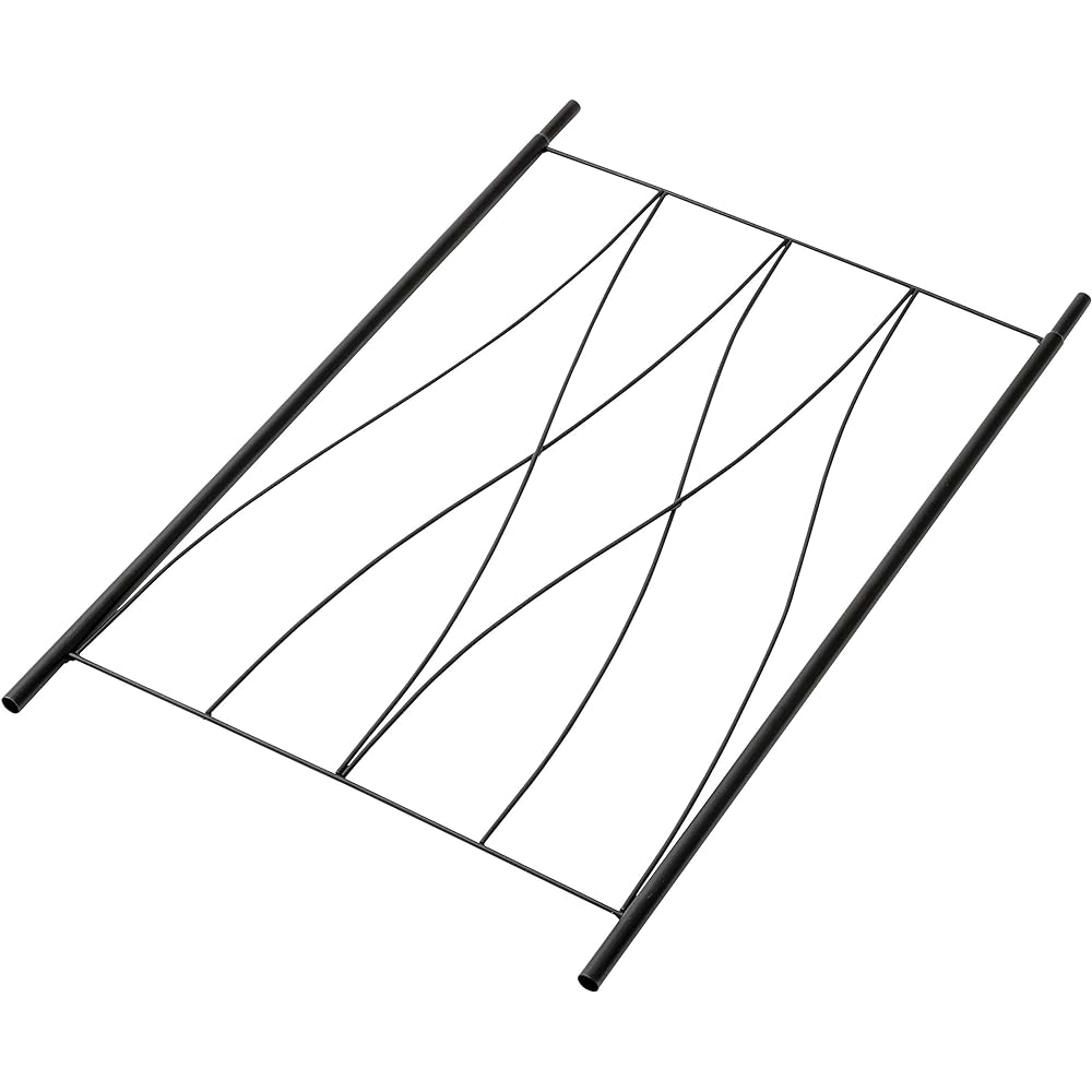 Takasho Unveil Trellis Black Approx. Width 50cm x Depth 1.6cm x Height 228cm TSS-04