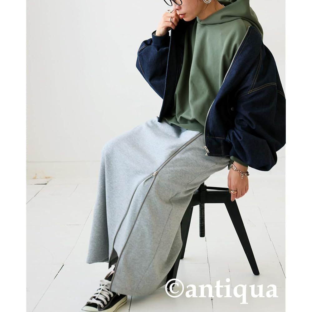 [antiqua] PN-00441 Ponch Hoodie Parka Women's Long Sleeve Short