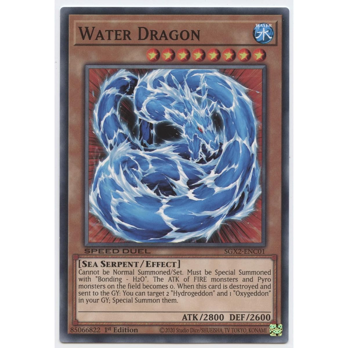 Water Dragon - SGX2-ENC01 - Common - 1st Edition.