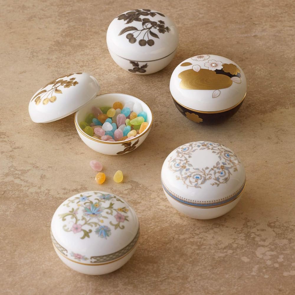 Noritake Bonbonniere Diameter approx. 7.5cm, Height approx. 5.5cm Gold Fruit 1 piece Gold Bone China T54805/AC394