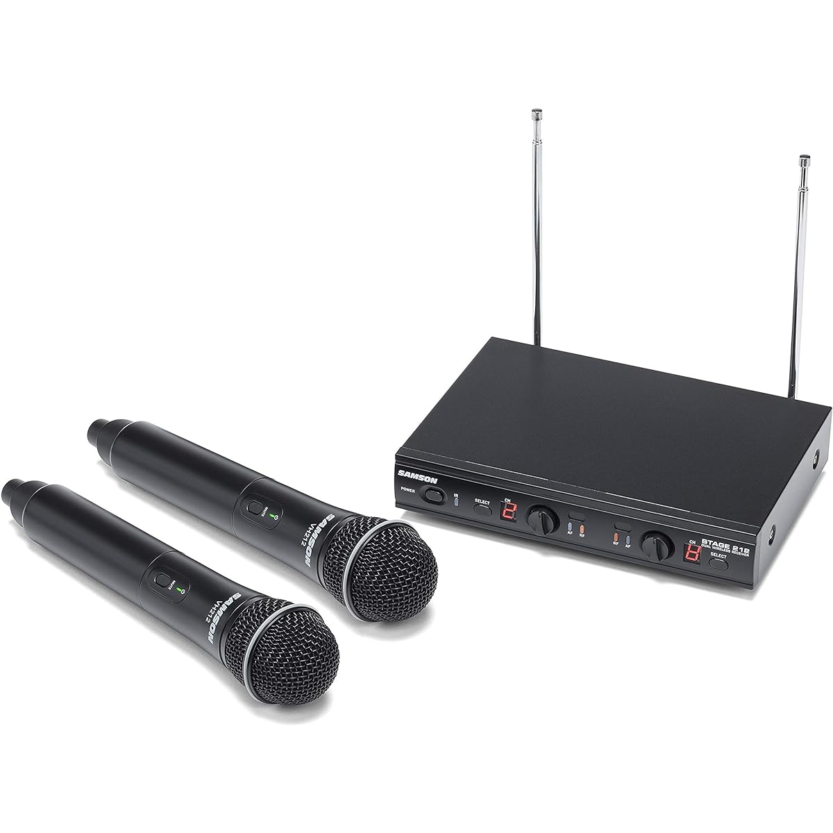 Samson Stage 212 Frequency-Agile Dual Channel Handheld Vocal VHF Wireless System