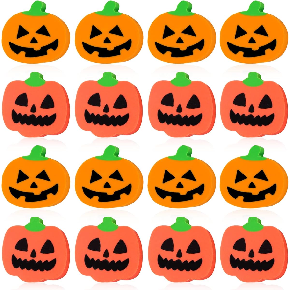 Halloween Pumpkin Erasers for Kids, 48 Pieces Bulk Mini Erasers, Cute Novelty Pencil Erasers, Homework Rewards, School, Students, Classroom Giveaways, Holiday Parties, Favors, Gifts