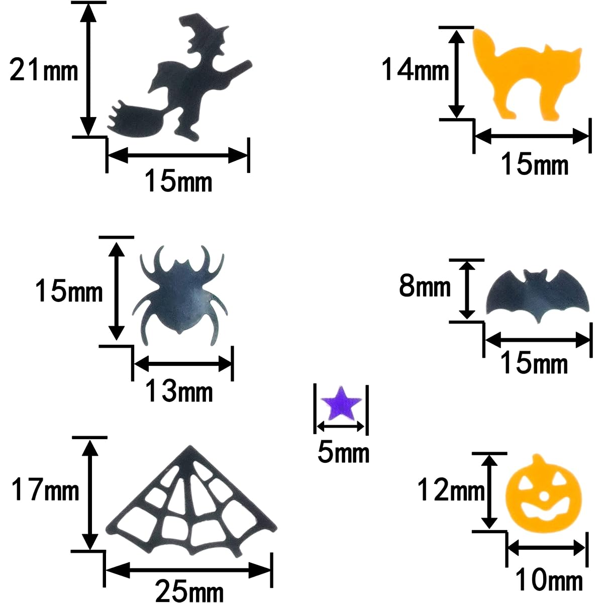Halloween Party Table Scatter Confetti - Pumpkin Spider Web Foil Metallic Sequins Confetti Trick or Treat Party Sprinkles Confetti Decorations 60g